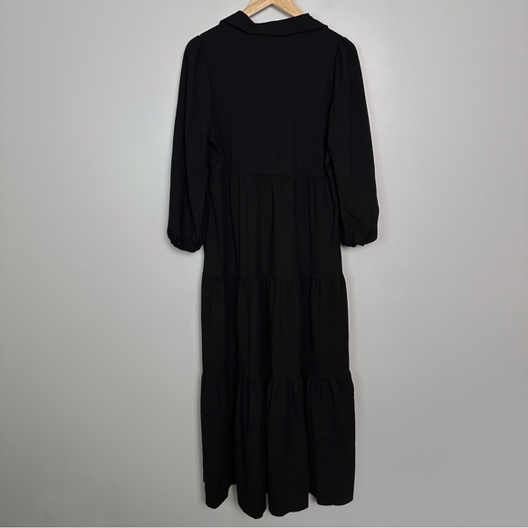 POMANDER PLACE Black Crepe Mabel Maxi Dress - Picture 9 of 11